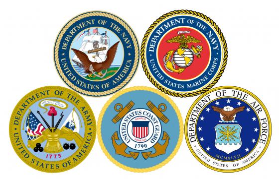 all US military branch logos